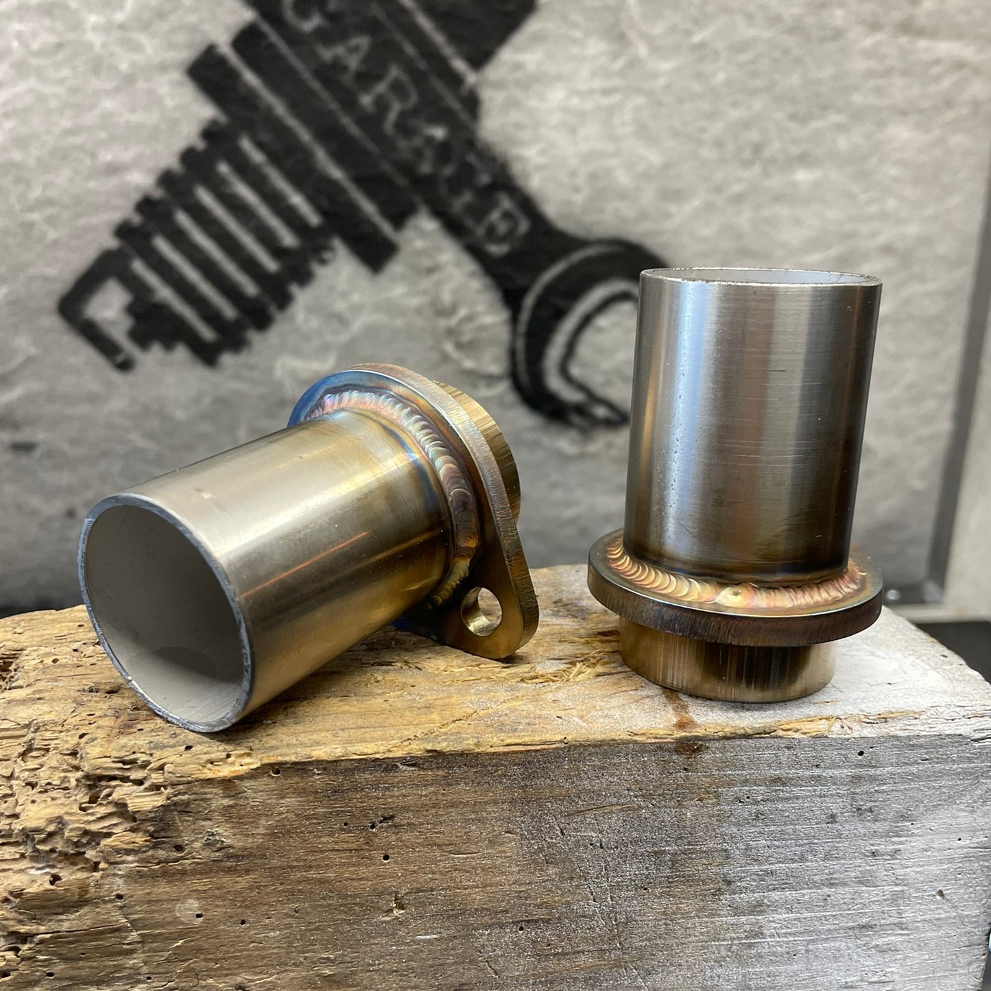 Shovelhead Krümmerflansch 6mm Edelstahl 44,5mm Paar