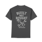 HM-GARAGE™ T-Shirt – “Built Not Bought” | Vintage Schrauber Shirt für Motorrad-Fans & Mechaniker | Oldschool Werkstatt Design - Premium Classic T-Shirt