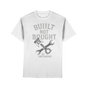HM-GARAGE™ T-Shirt – “Built Not Bought” | Vintage Schrauber Shirt für Motorrad-Fans & Mechaniker | Oldschool Werkstatt Design - Premium Classic T-Shirt
